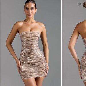 Oh Polly AURORA embellished bandeau dress